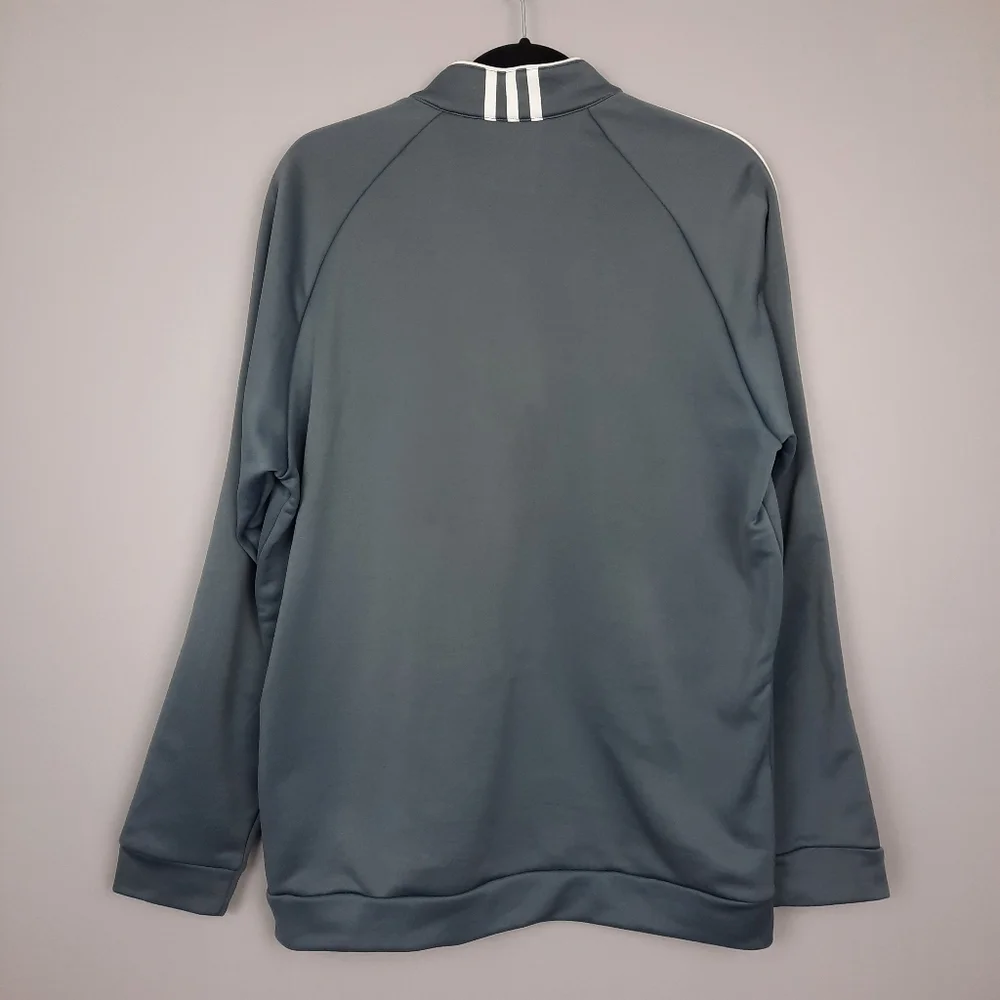 Adidas ClimaLite Men's Gray 1/4 Zip Pullover Sweatshirt size Medium